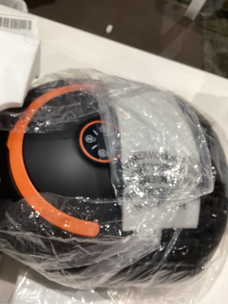 Condition photo showing Good Condition for shiatsu foot massager electric feet massage machine deep kneading relief for plantar fasciitis air compression, 3 heat levels relax for home office use gifts for women mom dad black mothers day gifts black orange