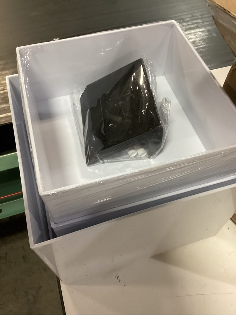 Condition photo showing Good Condition for 6 pcs medium-sized white acrylic boxes for display as buffet risers and stands, food display risers for party, buffet table, food stands for display party (medium, white, 6pcs, with mini signs) medium, 6pcs, white, with mini signs