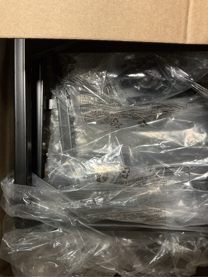 Condition photo showing Good Condition for 3-Drawer Nightstand with Fabric Bins – Modern Bedside Table with Sturdy Steel Frame & Smooth Wood Top for Bedroom Storage and Organization (15.7" L x 11.8" W x 28.7" H)