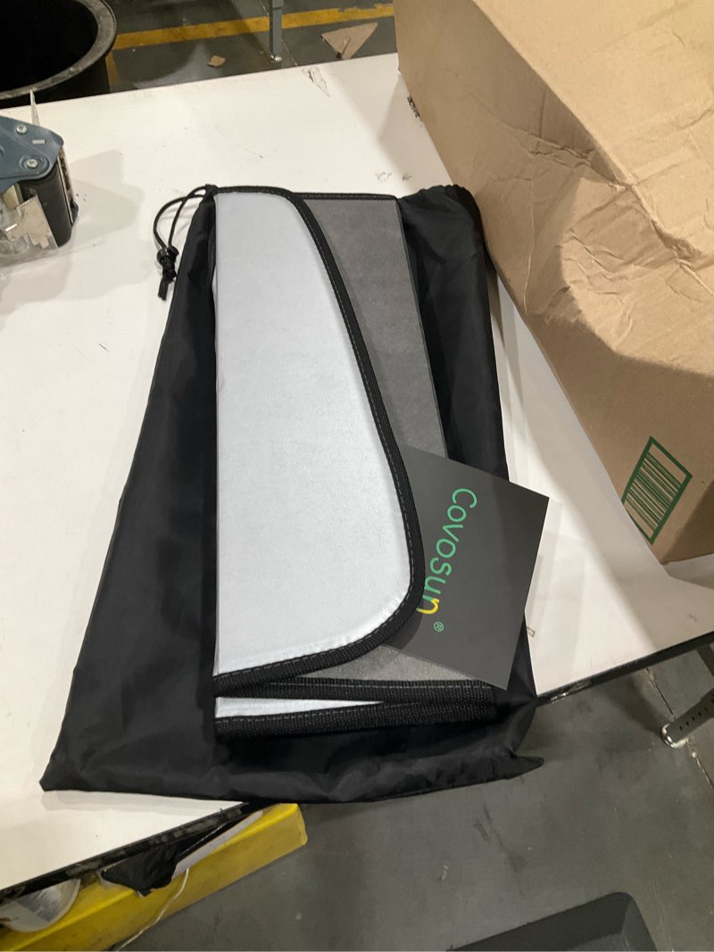 Condition photo showing Good Condition for windshield sunshade for ford bronco, premium folding windshield sun shade for ford bronco (2021-2026), window sunshade sun visor protector blocks uv rays (not for bronco sport) ford bronco [2021-2026] silver