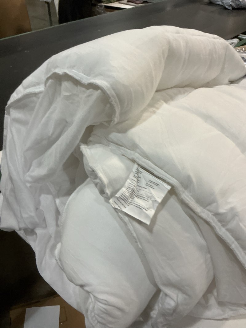 Condition photo showing Good Condition for niagara sleep solution cloud-like queen mattress topper - 100% cotton top mattress pad for back pain relief - breathable & naturally cooling for hot sleepers, white