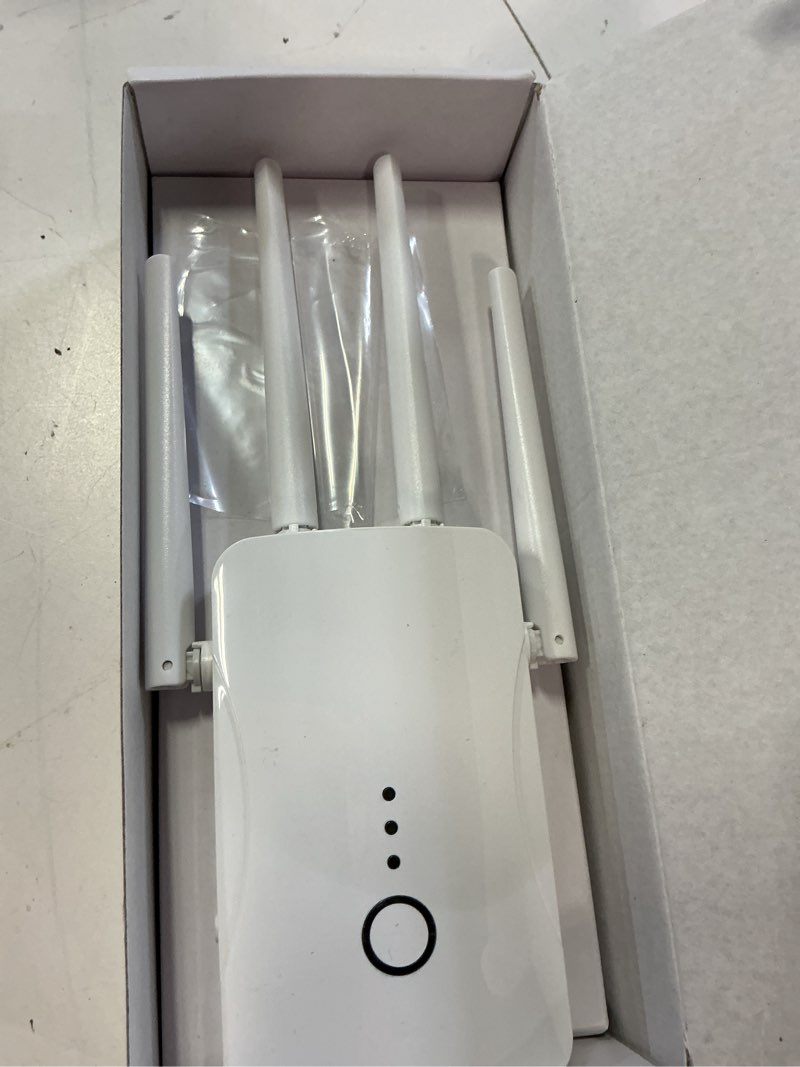 Condition photo showing Good Condition for 2026 wifi extender signal booster - 2.4ghz 300mbps wifi booster for home, covers up to 9999 sq. ft, easy setup, ethernet port & access point, stable internet performance with 60+ devices