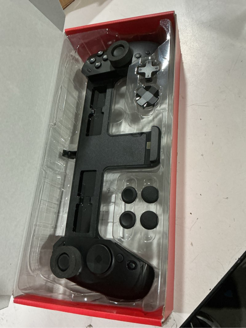 Condition photo showing Good Condition for transnovo handheld controller for nintendo switch 2, pro controller replacement with native c-button, 9-axis gyro, wired zero latency, ergonomic grip, hall effect joysticks no drift, macros/turbo