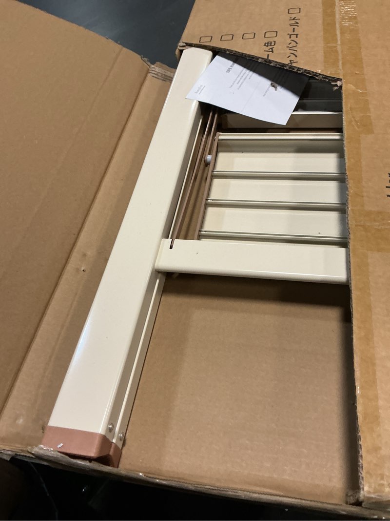 Condition photo showing Good Condition for GameGem 3 Step Ladder, Folding Step Stool with Wider Pedal, Anti-Slip Feet & Non Slip Stripes, Aluminum Sturdy Material, 300Lbs Capacity, Elegant Look of Cream Chocolate Better Matches Your Home Cream Chocolate 3 Step
