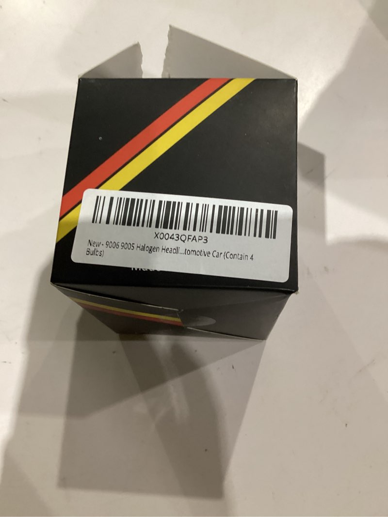 Condition photo showing As Is for 9006 9005 Halogen Headlight Bulbs: High Performance High & Low Beam Combo, 5000K Super Bright White Light, 55 Watt, HB3 HB4 Halogen Head Lamp Replacement for Automotive Car (Contain 4 Bulbs)