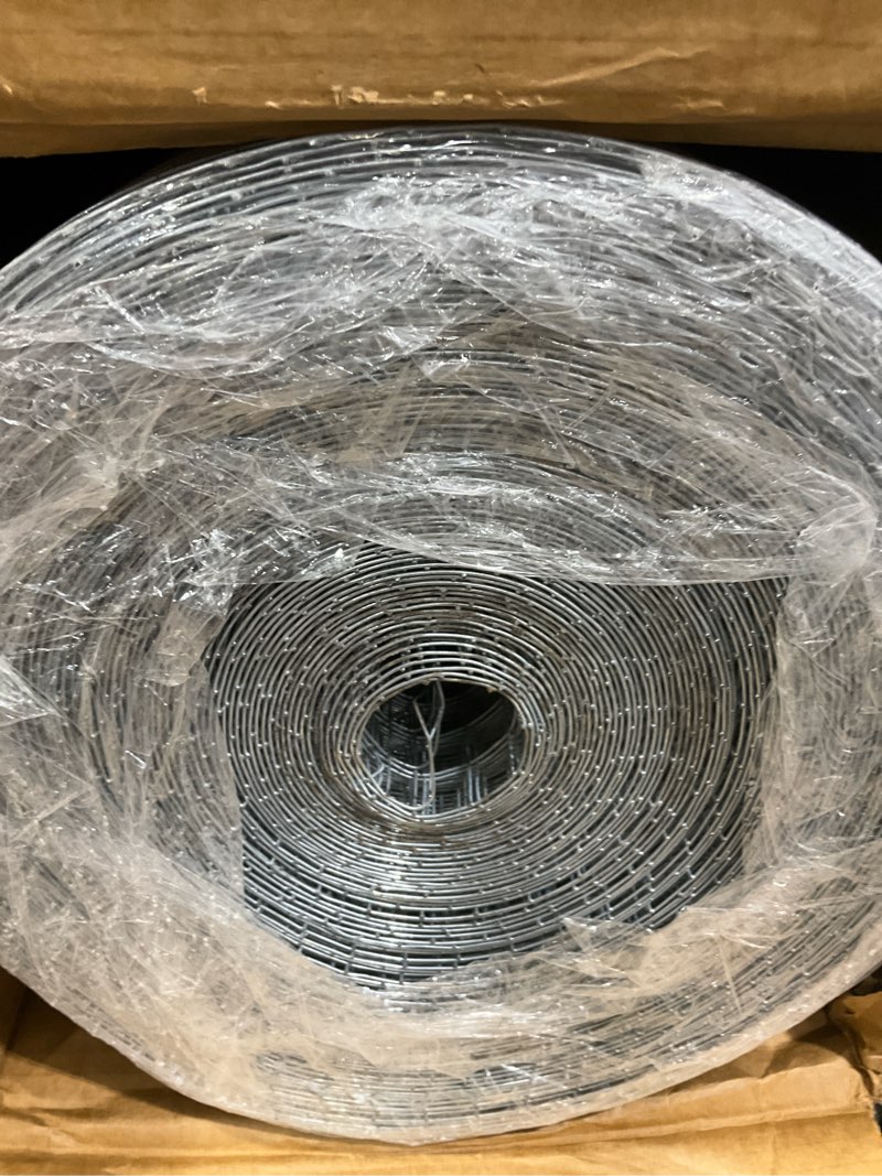 Condition photo showing New/Like New for 1/2” galvanized hardware cloth 48" x 100' 19 gauge, hot-dip galvanized after welding, chicken wire raised garden bed plant supports poultry netting wire cloth &galvanized wire mesh roll 1/2in 48in x 100ft 19gauge