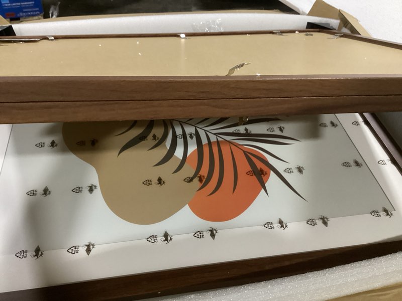 Condition photo showing Good Condition for 20x28 Picture Frame Brown Set of 3, Display Pictures 16x24 with Mat or 20 x 28 Without Mat, Poster Frames 20x28 for Wall Hanging Horizontal and Vertical Brown 20x28(3PK)