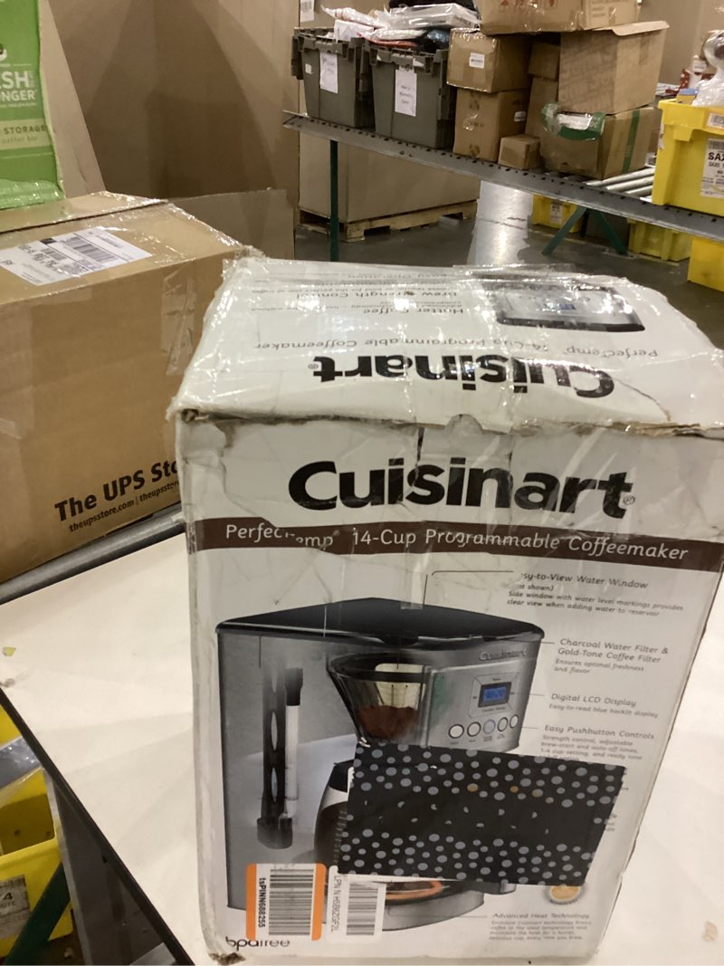 Condition photo showing As Is for Cuisinart coffee machine