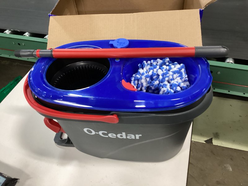 Condition photo showing New/Like New for o-cedar easywring rinse clean 12 in. w spin mop with bucket