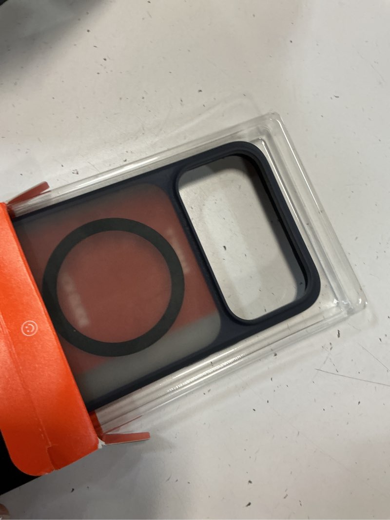 Condition photo showing New/Like New for torras strong magnetic & seamless stand for iphone 17 pro max case, fit for magsafe, military grade drop protection, invisible adjustable kickstand, camera control button, translucent matte deep blue deep blue for iphone 17 pro max