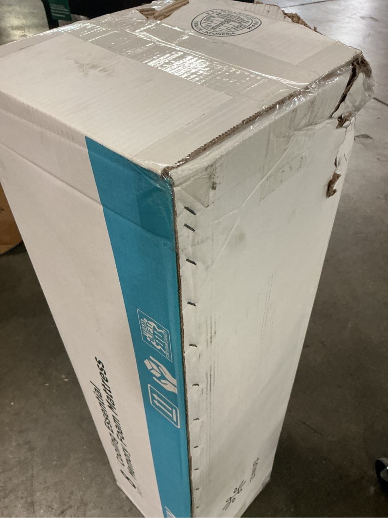Condition photo showing New/Like New for zinus 8-inch twin cooling essential memory foam mattress, white, medium feel, fiberglass free, certified safe materials
