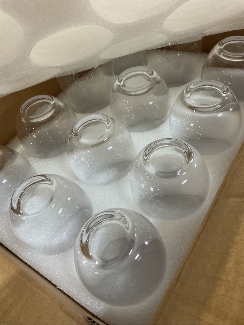 Condition photo showing Good Condition for fawles stemless wine glasses set of 12, 15 ounce smooth rim standard wine glass tumbler for red, white wine, dishwasher safe