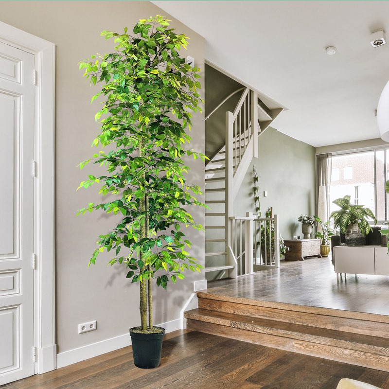  Primrue 120" Artificial Ficus Tree in Pot & Reviews