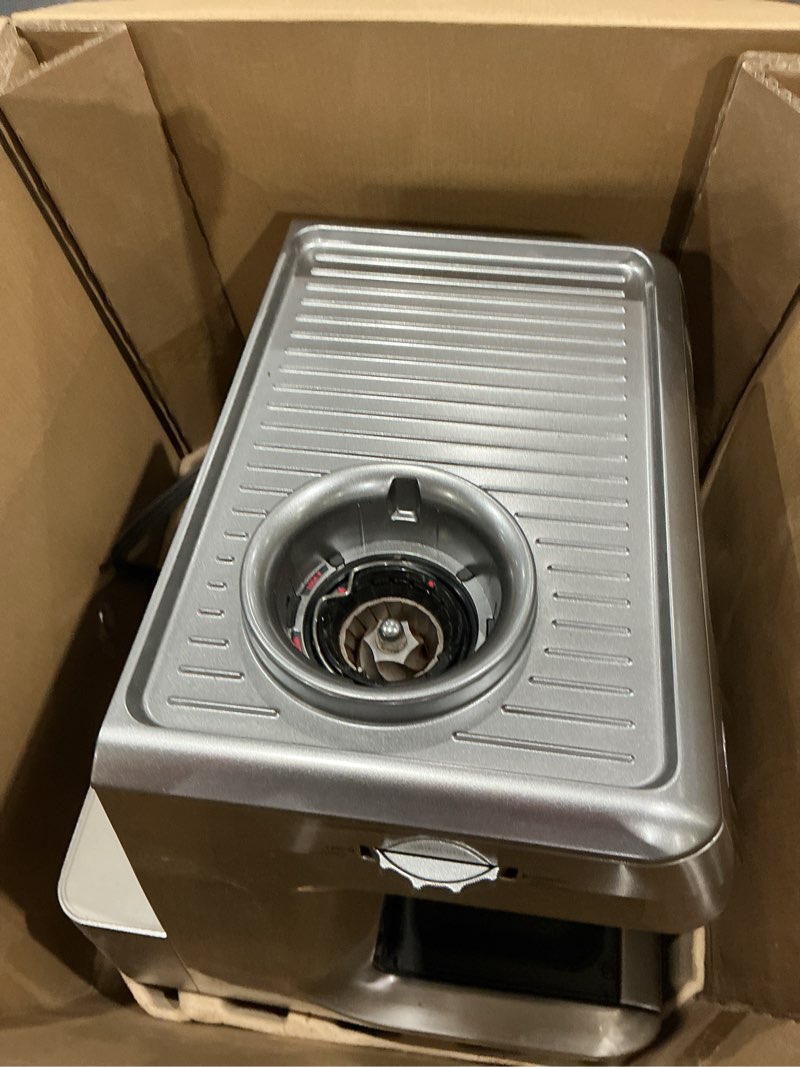 Condition photo showing As Is for breville barista touch espresso machine bes880bss, brushed stainless steel