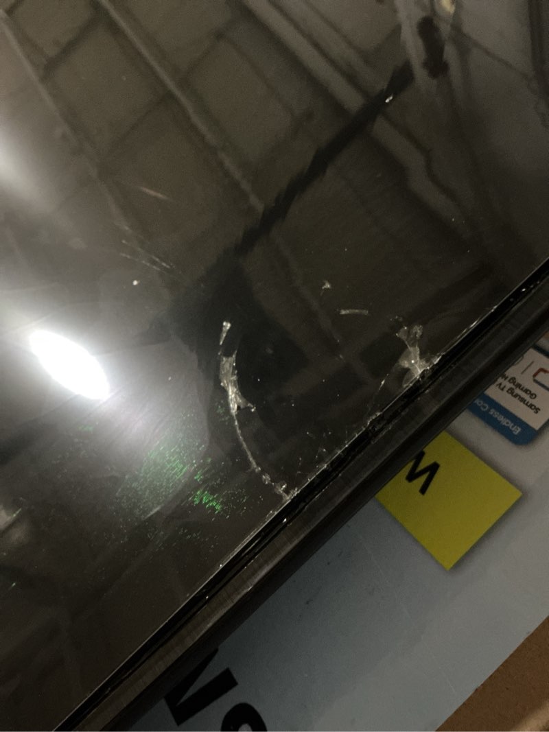 Condition photo showing As Is for screen damaged samsung 40-inch class full hd f6000 smart tv (2025 model) hdr, object tracking sound lite, knox security, one ui tizen, smart tv