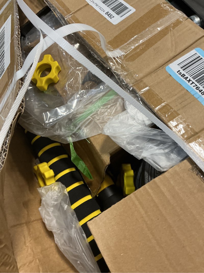 Condition photo showing Good Condition for adjustable dumbbell set, 10-90lbs free weights with connector – 4 in 1 dumbbells, barbell, kettlebell & push up stand, adjustable weights set for home gym fitness equipment for men & women yellow 20lbs (10lbs*2)