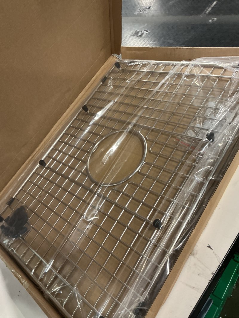 Condition photo showing Good Condition for Serene Valley Sink Bottom Grid 21\" X 15-1/2\", Centered Drain with Corner Radius 3/8\", Sink Protector SVH2116C