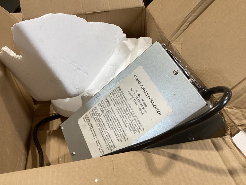 Condition photo showing Good Condition for 026 upgradewf-9855 55 amp power converter, rv power converter, wf-9855-ad, replace for rv trailer camper 9800 series, wf-9855-ad, 55 amp power converter for rv, 5 years warranty