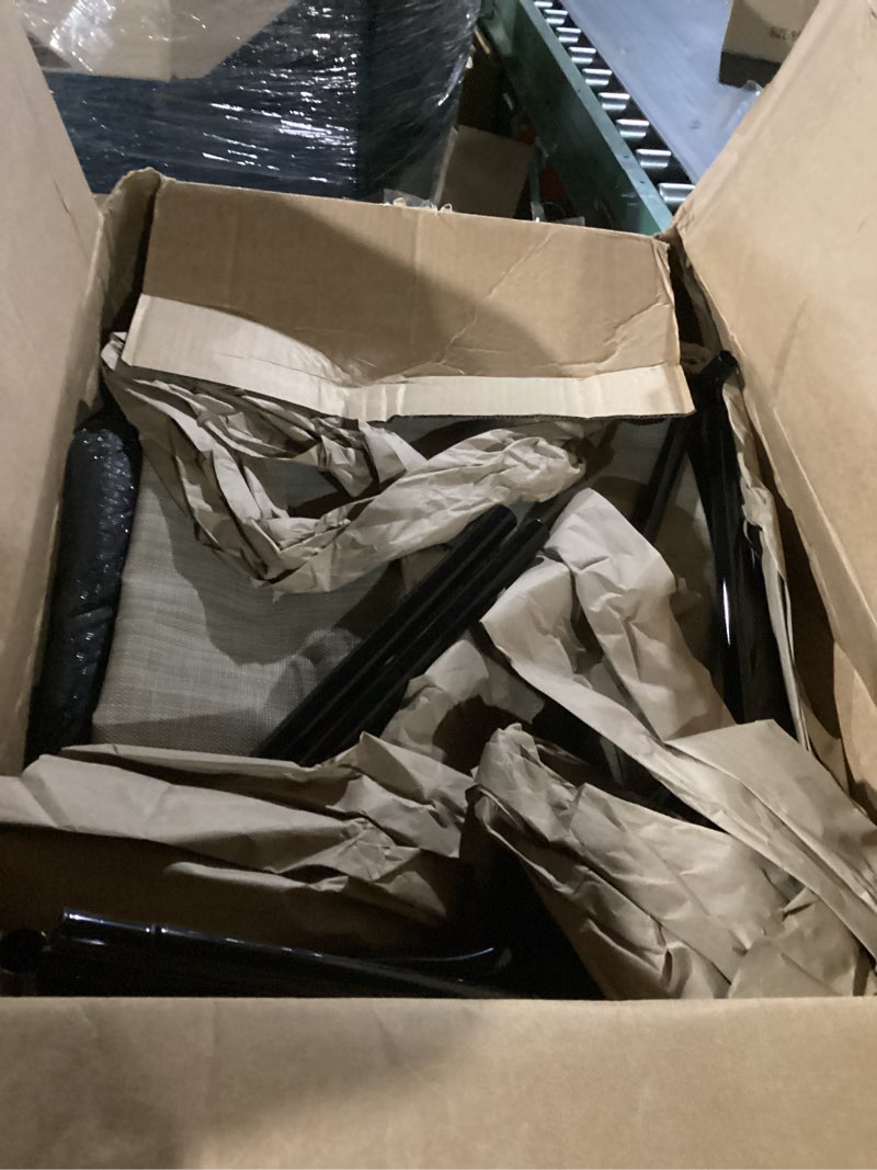 Condition photo showing Good Condition for Veehoo Cooling Elevated Dog Bed Add Removable Waterproof Bolster Cushion Mat, Raised Pet Cot with Breathable Teslin Mesh, No-Slip Feet, Dog Couch Bed for Indoor Outdoor, 53 inches, Beige Coffee 53.0"L x 37.5"W x 9.0"Th Beige Coffee