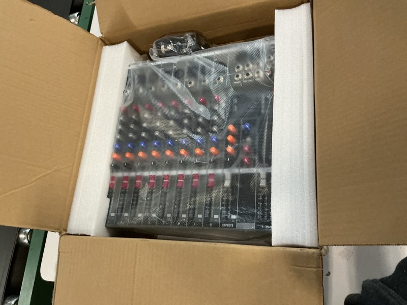 Condition photo showing New/Like New for Depusheng Audio Mixer Professional 8 channel,DX8 Sound Board DJ Mixing Console System Interface USB MP3 Input Bluetooth 48V Phantom Power,Black, USB Audio Mixer for PC,for Studio Karaoke Live Music DX8- 8 Channels