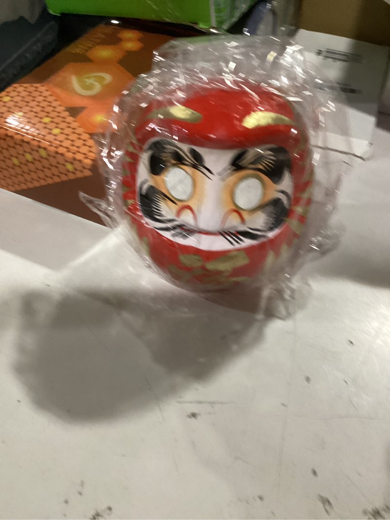 Condition photo showing New/Like New for daruma doll - made in japan - 4.7" good luck & well wishes (red)