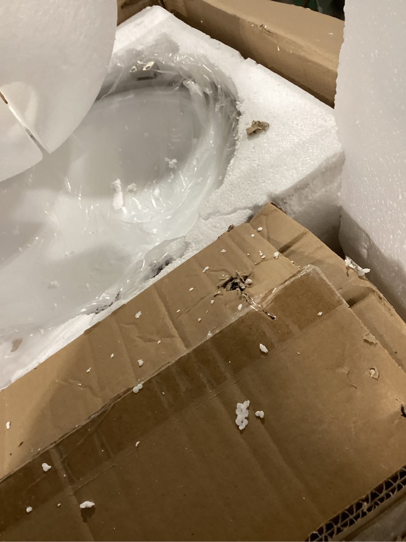 Condition photo showing Good Condition for SAMTEEN Brushed Nickel Semi Flush Mount Ceiling Light Modern 3-Light White Glass Hallway Light Fixture Ceiling for Bedroom Living Room Kitchen, Bowl Shade