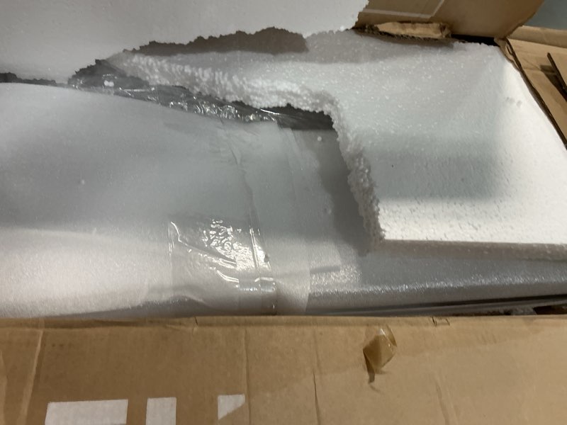 Condition photo showing Good Condition for Acrylic Console Table 7.8" D x 39.4" W x 31.2" H, Narrow Console Table, Skinny Entryway Table for Sofa, Foyer, Hallway, Living Room, Modern, 2-Tier, Clear