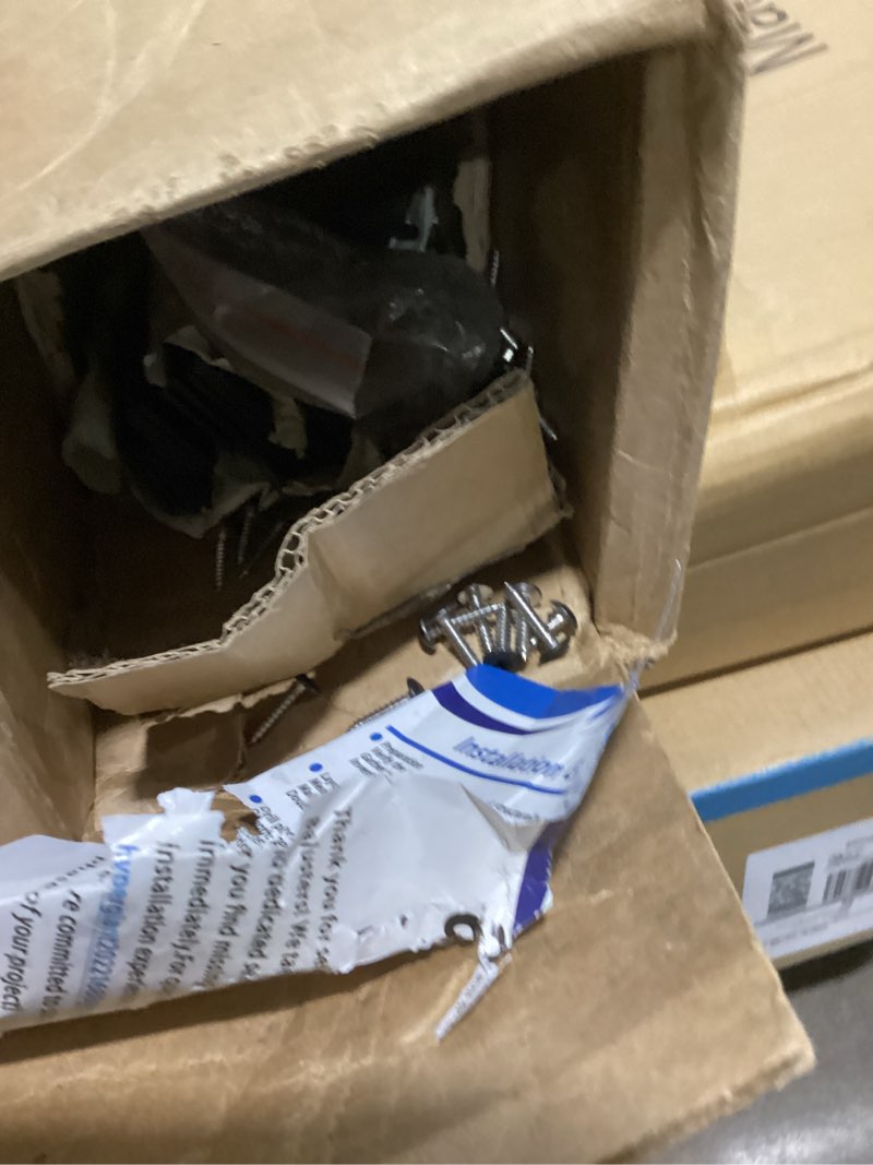 Condition photo showing As Is for Hypergiant Iron Deck Balusters 30Pack 29.5" Inches Heavy Duty Deck Spindles Balusters with Screws,Metal Wave Arc Balusters for Outdoor Stair Porch,Deck Spindles Black Metal Outdoor Deck Railing 29.5in 30