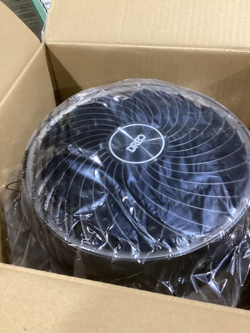 Condition photo showing Good Condition for Dreo Fan for Bedroom, 12 Inches, 70ft Powerful Airflow, 28db Quiet Table Air Circulator Fans for Whole Room, 120° Adjustable Tilt, 3 Speeds, Desktop Fan for Home, Office, Kitchen Black