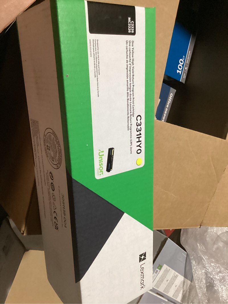 Condition photo showing New/Like New for lexmark c331hy0 h yellow high yield return program print cartridge