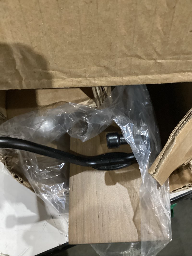 Condition photo showing As Is for Amazon Basics Rectangular Farmhouse Wall-Mounted Coat Rack with Storage Hooks, 5 Hooks, Barnwood Barnwood 5 Hook Single