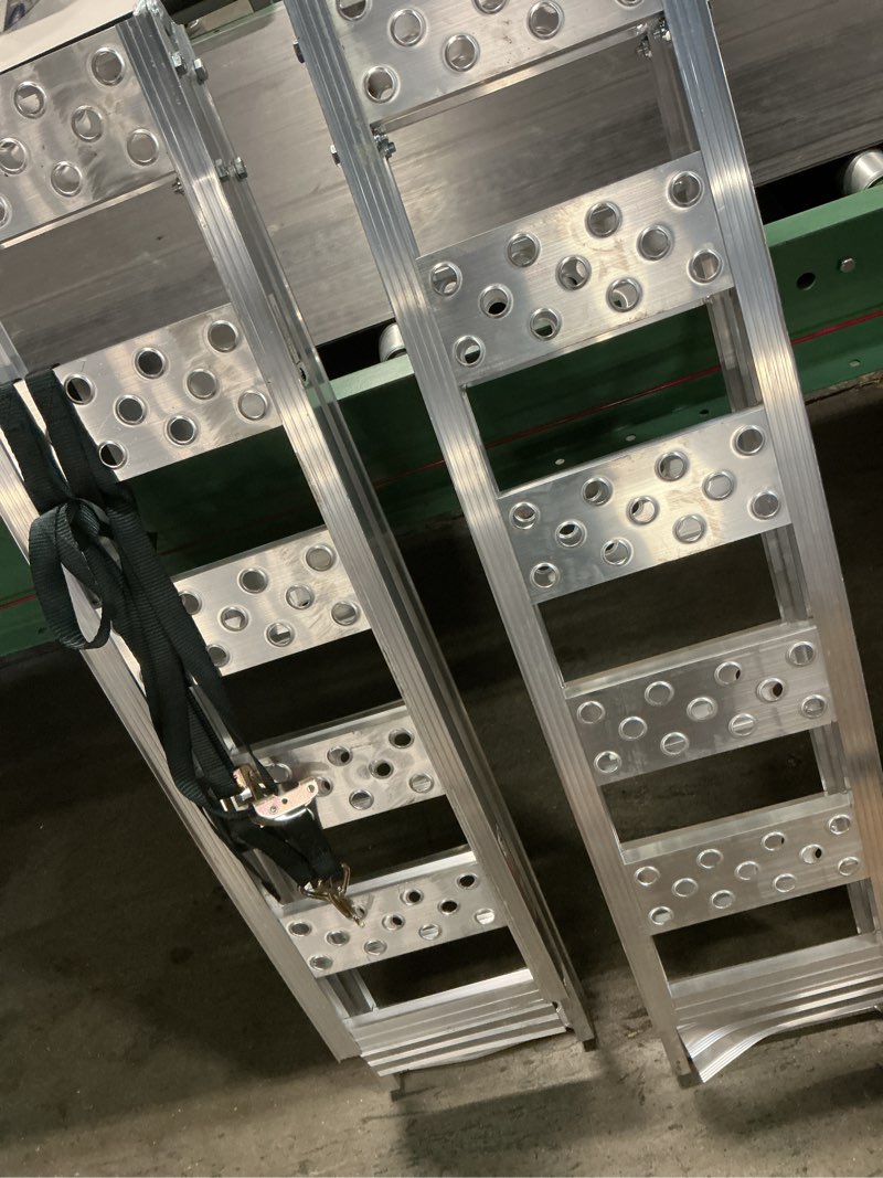 Condition photo showing As Is for kobalt 1.01-ft x 7.5-ft 1500-lb capacity arched loading ramp