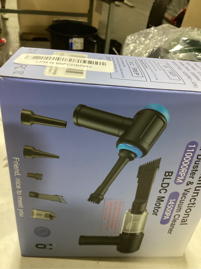 Condition photo showing Good Condition for 14500 pa computer vacuum cleaner mini & 110000rpm compressed air duster for keyboard cleaning cordless canned air powerful energy efficient