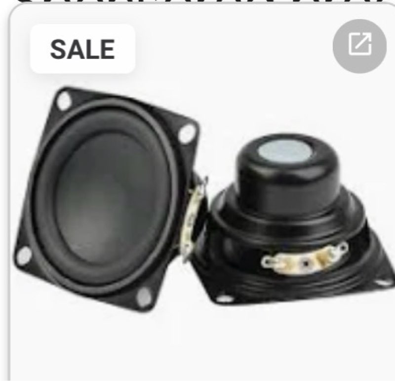 NEW. DW-211578 2Pcs 2inch 40hm 10W Ful Speaker MADE IN CHINA