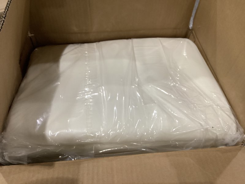 Condition photo showing New/Like New for bestvip 6 pack 120" ivory round tablecloths | fits 48"-78" tables | polyester washable fabric for wedding, party, buffets,banquet, restaurant ivory 120"-6 pack