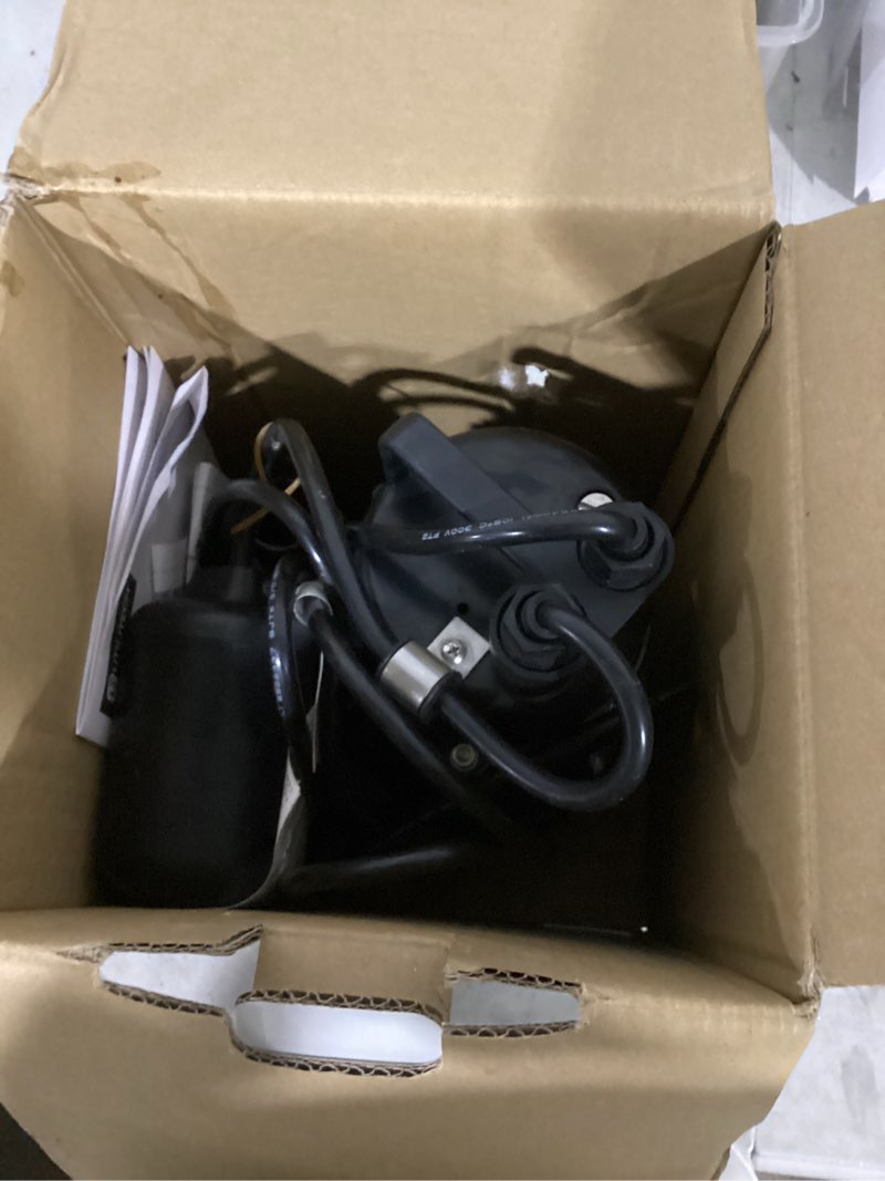 Condition photo showing As Is for utilitech 1/2-hp 55-gpm aluminum submersible sump pump