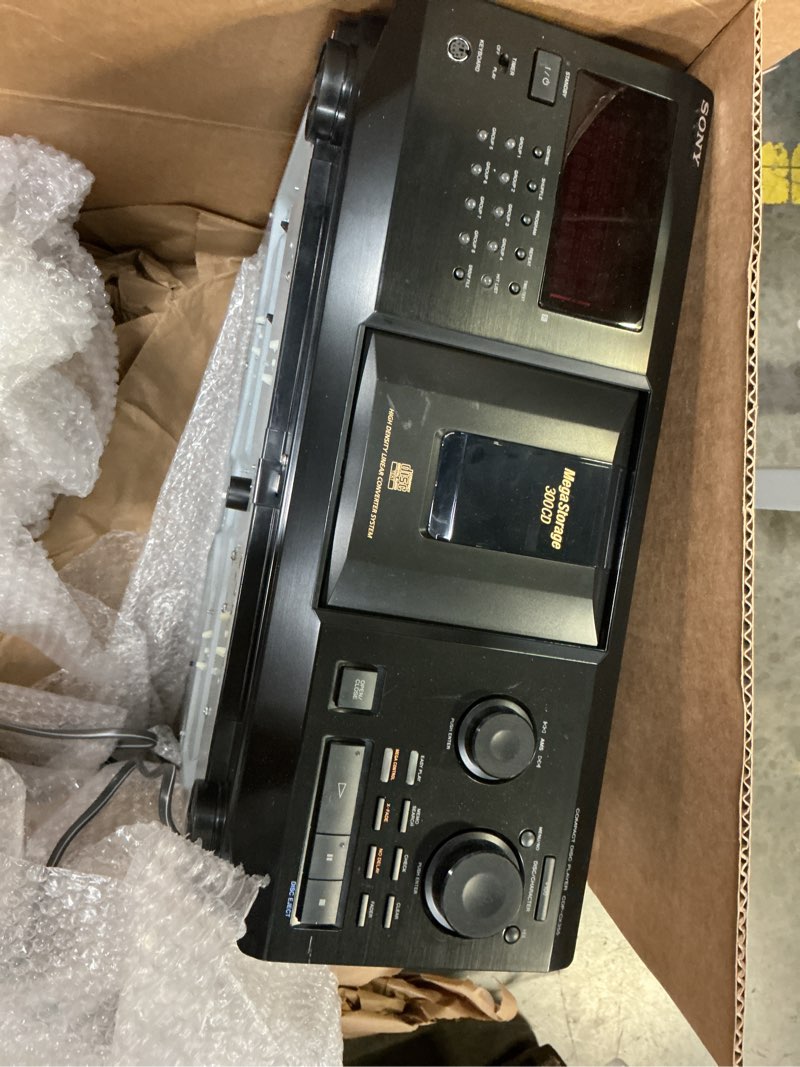 Condition photo showing As Is for sony cdp-cx355 mega storage compact disc 300 cd changer player
