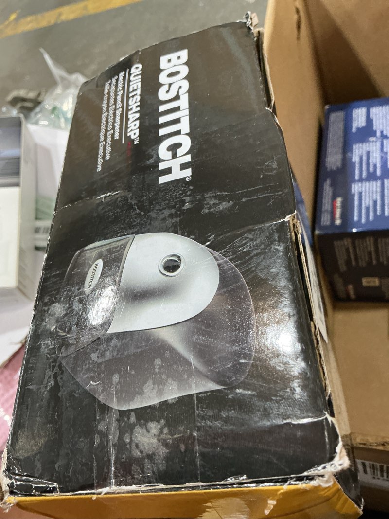 Condition photo showing New/Like New for bostitch office quietsharp executive heavy duty electric pencil sharpener for 65% faster sharpening and 6x longer cutter life - colored pencil compatible, black black pencil sharpener