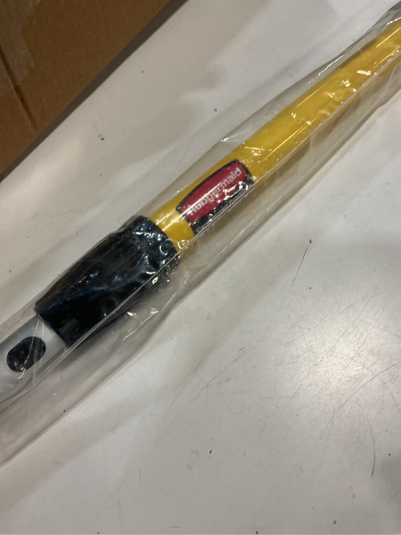 Condition photo showing Good Condition for rubbermaid commercial products hygen quick-connect straight extension/extendable handle/stick, 20 - 40 inch, yellow, lightweight for janitorial/professional microfiber cleaning/dusting 1.66 ft - 3.33 ft