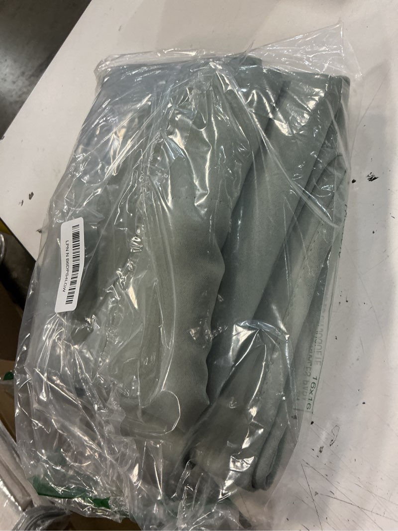 Condition photo showing Good Condition for nicetown 100% blackout window curtain panels, heat and full light blocking drapes with black liner for nursery, 80" drop thermal insulated draperies (greyish green, 2 pieces, 37" wide each panel) greyish green 37"w x 80"l 1 piece