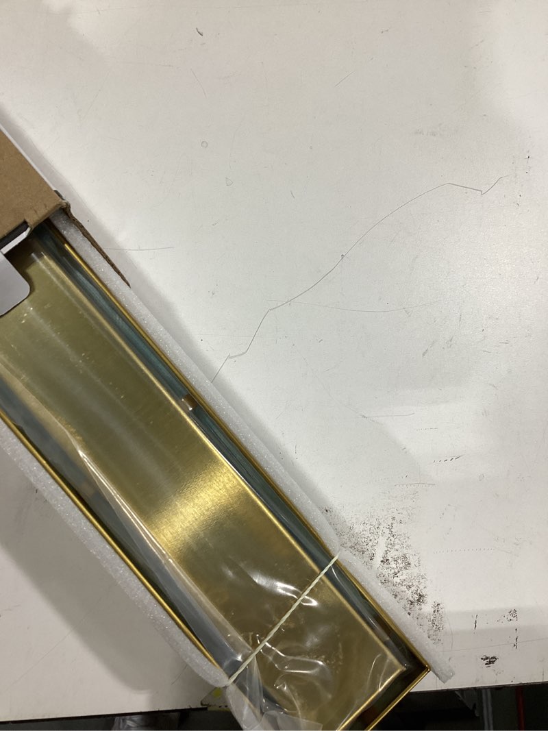 linear 18 inch shower drain with removable grate stainless steel