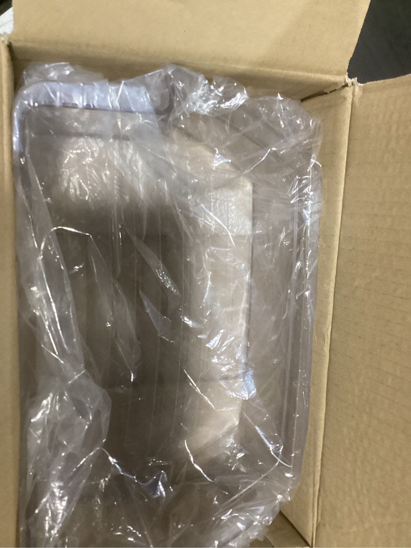Condition photo showing Good Condition for wr71x38291 refrigerator door shelf bin compatible with ge gfe24jskgfss gye18jslkfss gwe19jslgfss, wr71x38291 refrigerator shelf door module replace wr71x25043 ap7186348