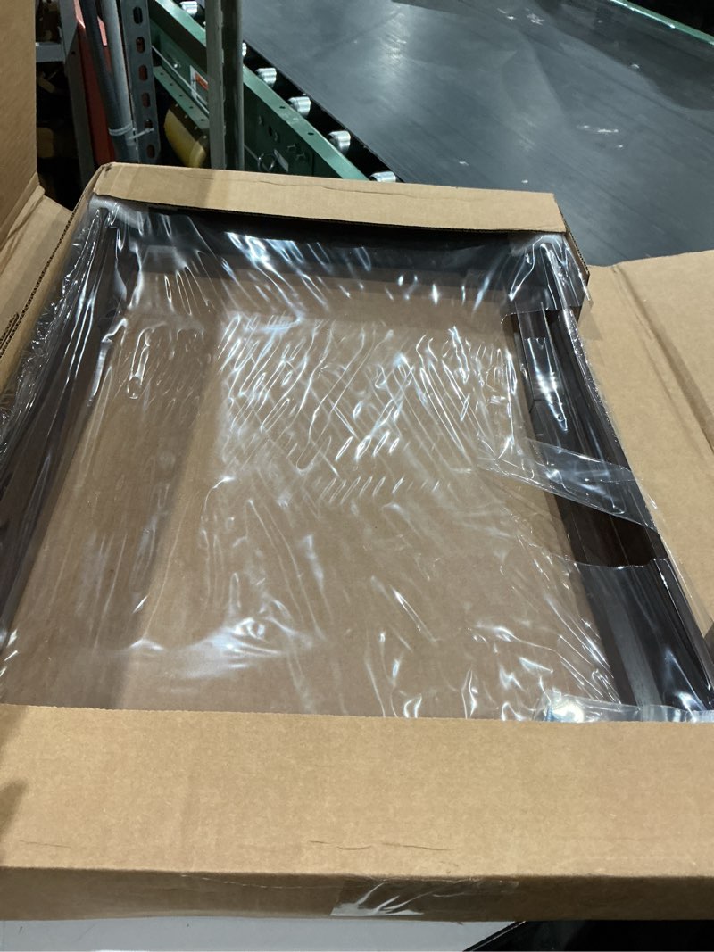 Condition photo showing As Is for texas art canvas floater frame for 1”to 1.25”deep gallery-wrapped canvas, floating picture frame for oil paintings, prints and wall art, ps wood-look frames with hanging kit 16x24 inch dark walnut dark walnut 16l" x 24w"