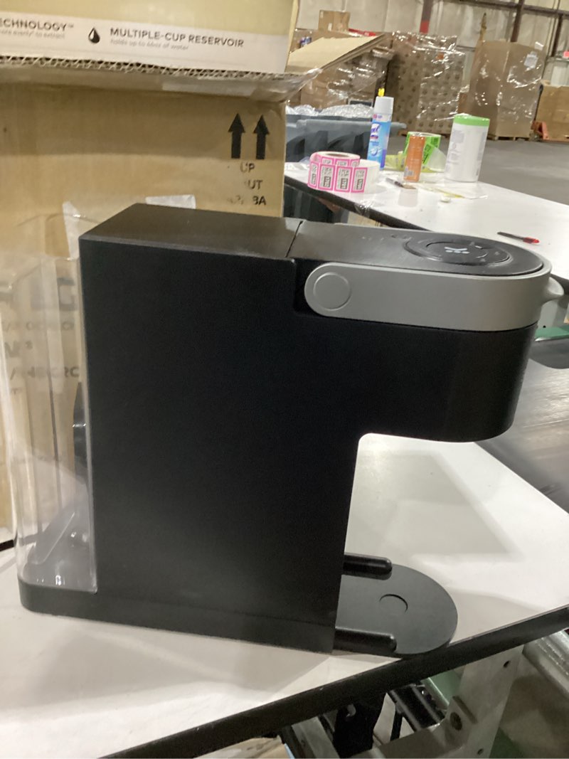 Condition photo showing As Is for Not tested ***Keurig K-Slim Single Serve K-Cup Pod Coffee Maker, Multistream Technology, 3 Brew Sizes, Slim and Sleek Design, 46oz Removable Reservoir, Black