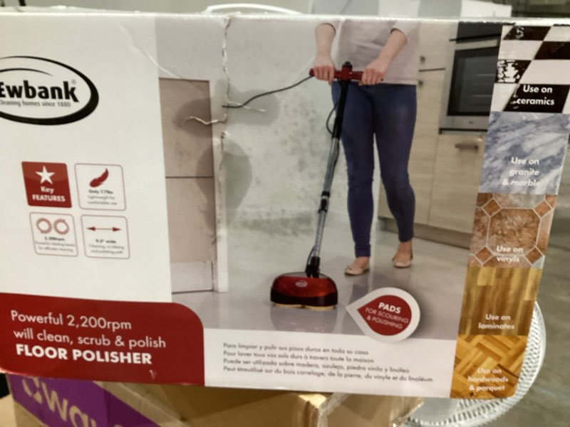 Floor Cleaner, Scrubber, and Polisher, 23 ft. Cord