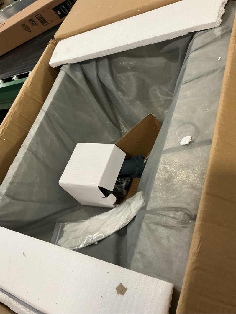 Condition photo showing Good Condition for 24 Inch Kitchen Sink Drop-in, 18 Gauge Stainless Steel Single Bowl Single Faucet Hole Top Mount Workstation Sink, D24"xW18"xH9" D24" x W18" x H9" Brushed