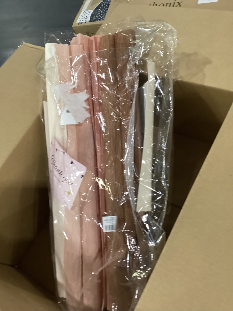 Condition photo showing Good Condition for nicrolandee 8 rolls rose gold premium crepe paper rolls for diy gift wrapping paper crafts birthday wedding holiday paper flower, 20 inches wide by 6.56 ft long, 4 colors