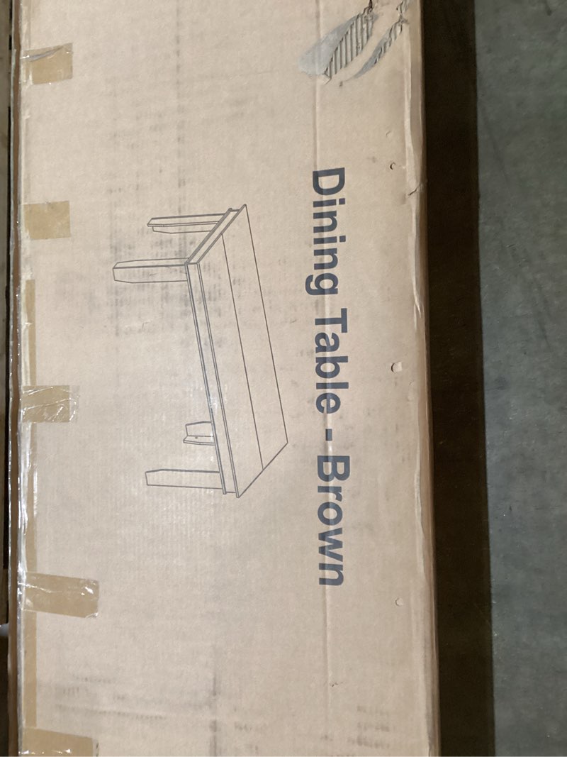 Condition photo showing As Is for Brown and black rolling table