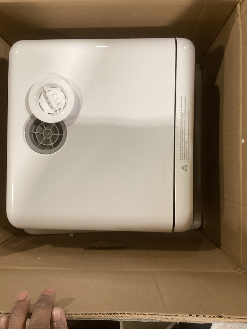 Condition photo showing Good Condition for COMFEE' Portable Mini Dishwasher Countertop with 5L Built-in Water Tank for Apartments& RVs, No Hookup Needed, 6 Programs, 360° Dual Spray, 162? High-Temp& Air-Dry Function Minilite-Black Whole Black