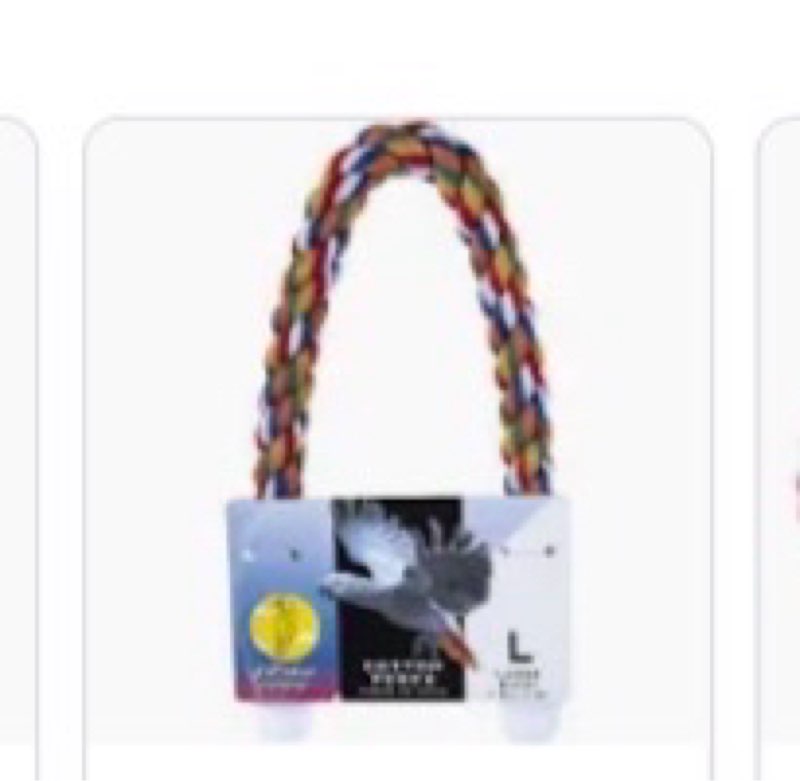 Cotton perch LARGE BIRDS I\\\" DIA. X 20\\\"LARGE BIRDS I\\\" DIA. X 20\\\"